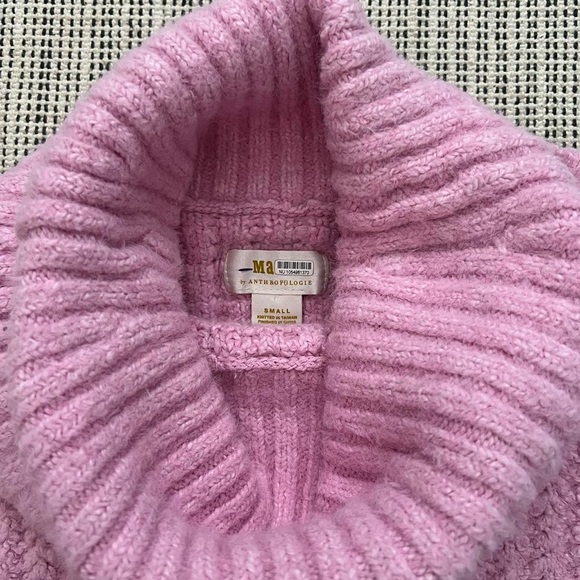 Maeve by Anthropologie Pink Turtleneck Pullover Sweater - Picture 4 of 7